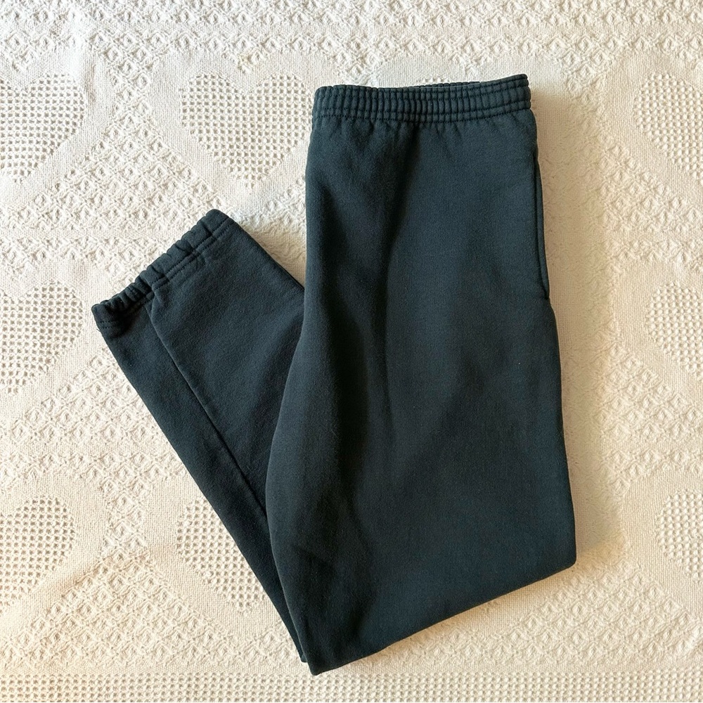 Vintage Russell Athletic Sweatpants Mens Medium 33x27 Teal Drawstring Blank 90s